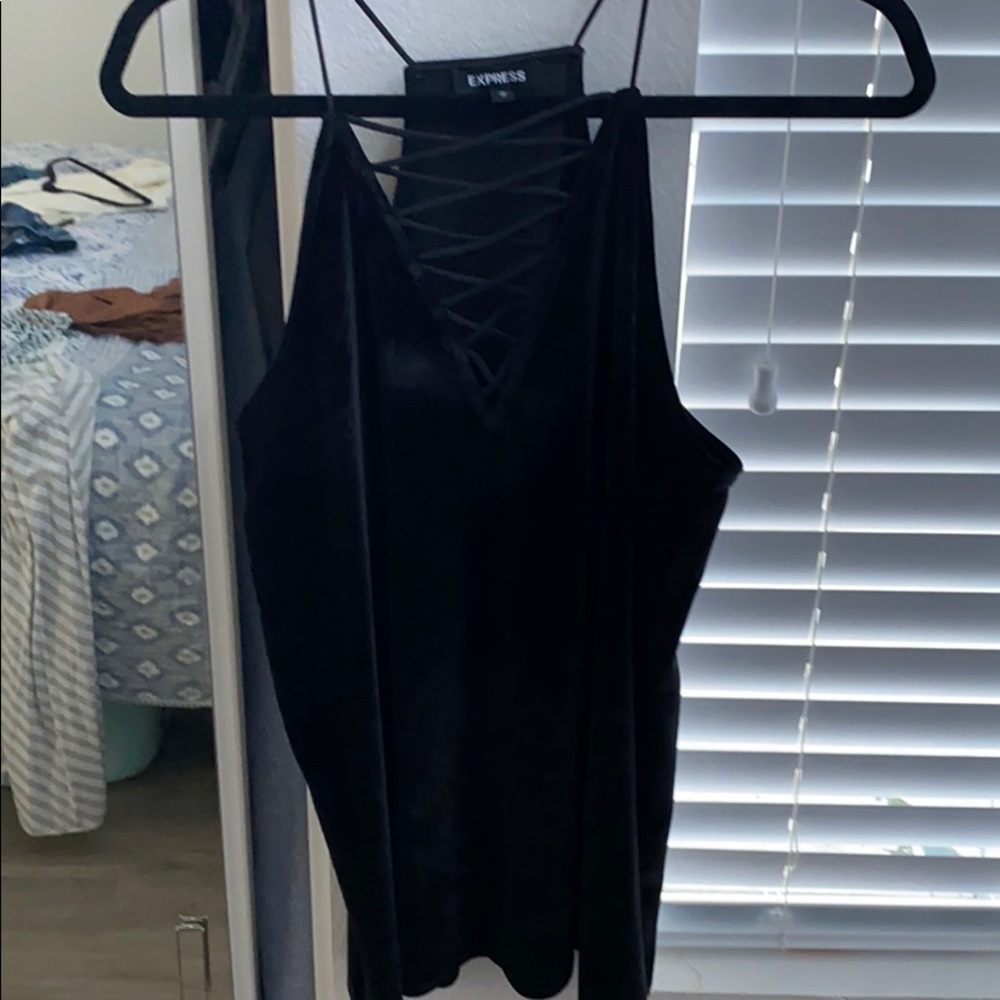 Express velvet tank top